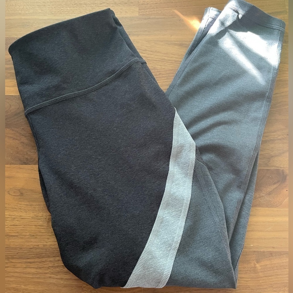 Old Navy grey colorblock go dry activewear leggings
